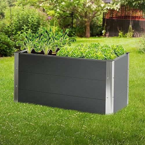 FIVMEN Hochbeet 120x60x58cm Aus Verzinktem Stahl | Pflanzkübel Für Garten & Balkon