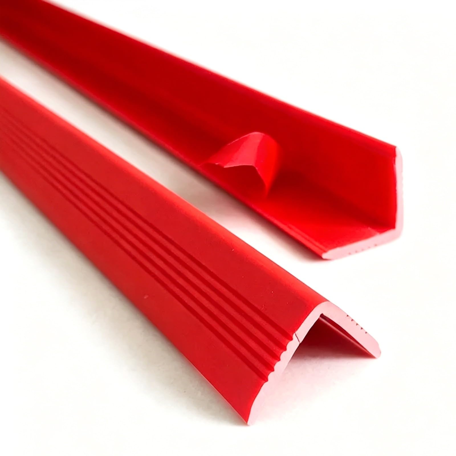 L Shape Wall Corner Protector, PVC, Self Adhesive Backing, Corner Guards, 0.1in W, Self Adhesive, for Table Wall Bed Stair(Red,1.2m/3.9ft)
