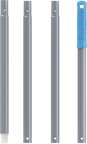 MR.SIGA Poste de extensión de 54.3 pulgadas de largo, poste de aluminio ajustable de 4 piezas para escobilla de ventana