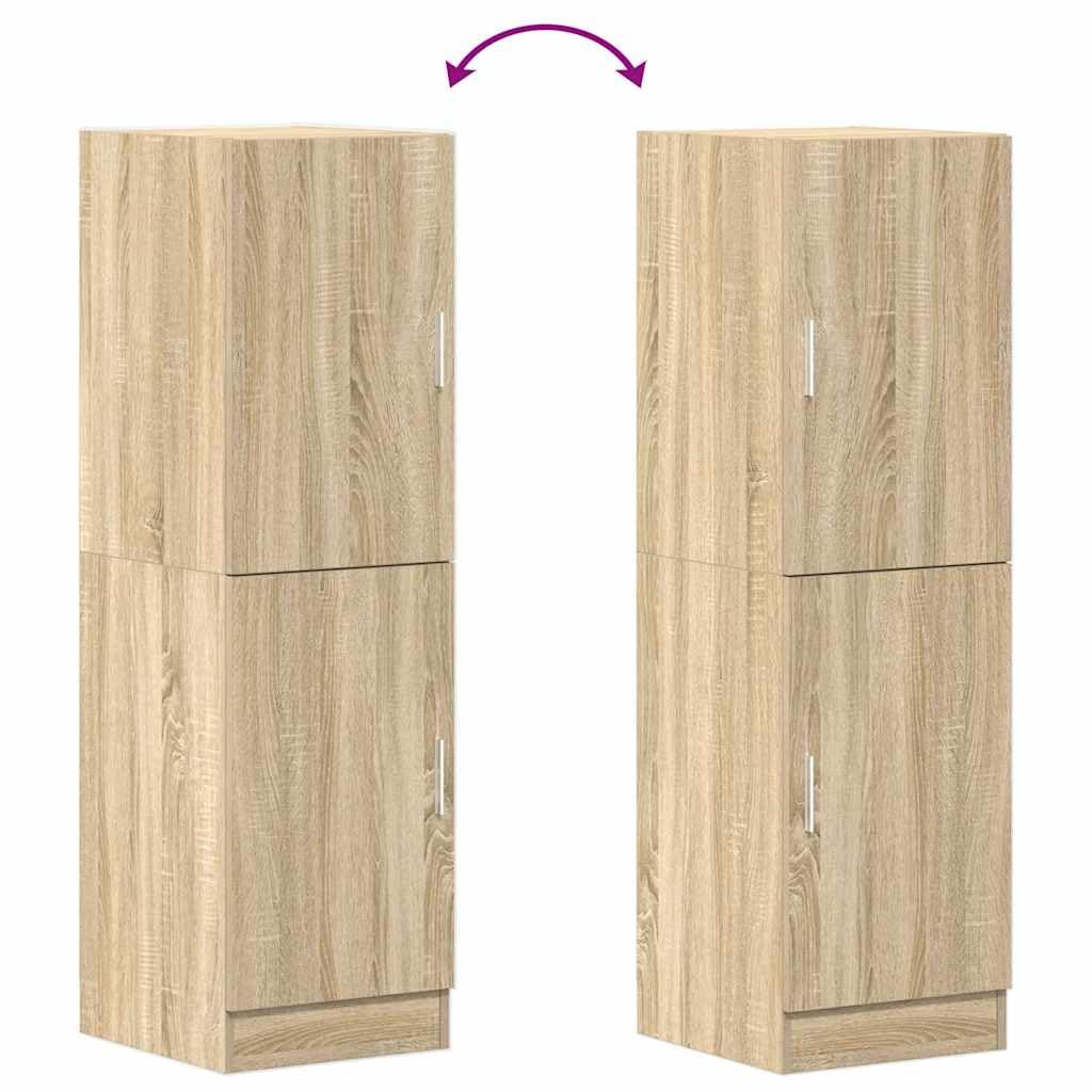vidaXL Küchenschrank Sonoma-Eiche 38x41,5x131,5 cm Holzwerkstoff, Schrank, Küchenzeile, Beistellschrank, Vorratsschrank, Geschirrschrank, Sideboard