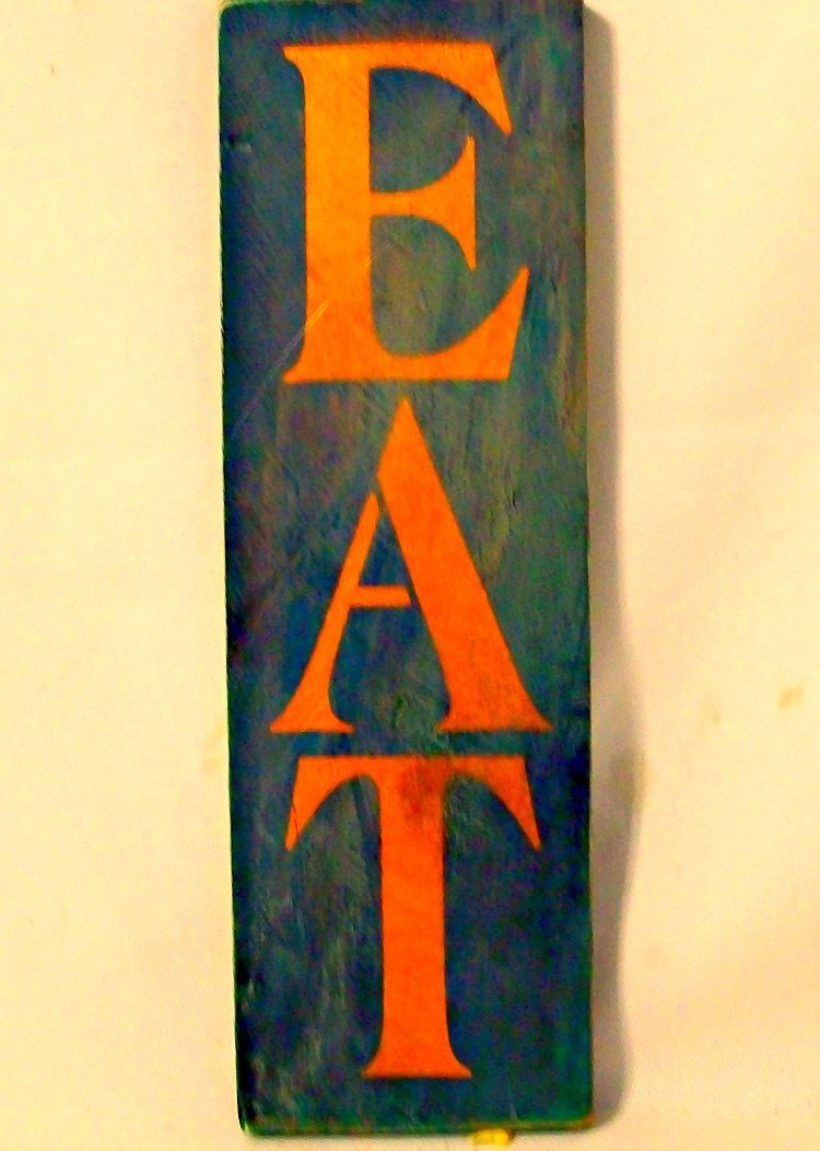 Kitchen Wall Hanging. Rustic Eat Sign Handmade Products