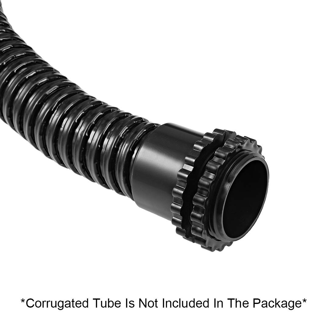 sourcing map Conector de tubo corrugado de prensaestopas Φ20 Abrazaderas de Junta de tubería de ondulación 5 piezas