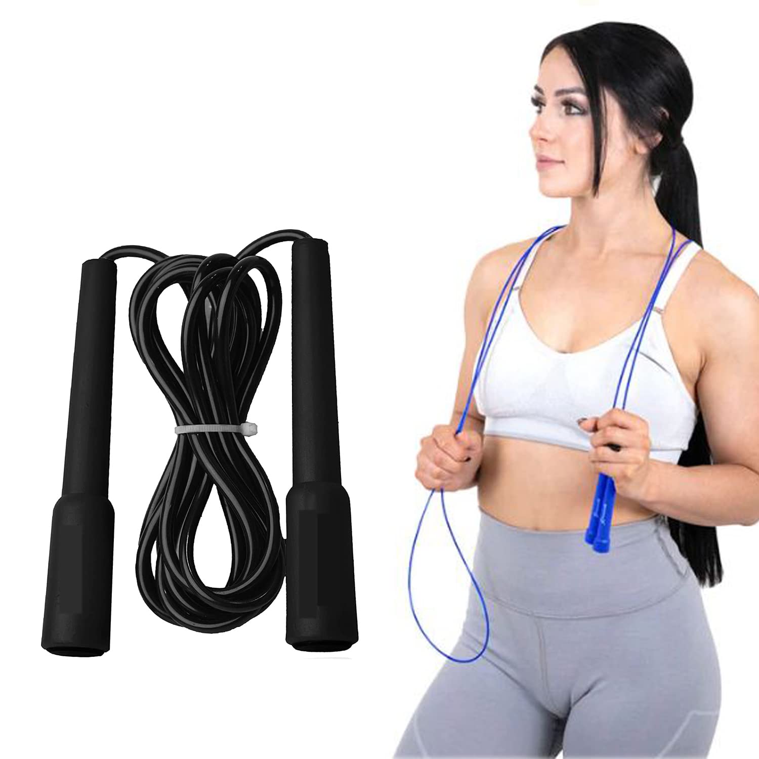 Jump Ropes Sports Fitness Exercise Cotton Sponge Count Rope Skipping Wire Fitness Outdoor Sporting Skip Rope-image-12