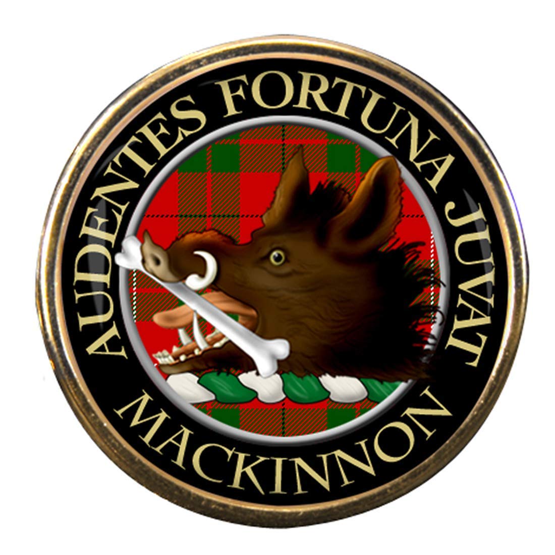 Family-Crests.com Men's Gold Mackinnon Scottish Clan Pin Badge
