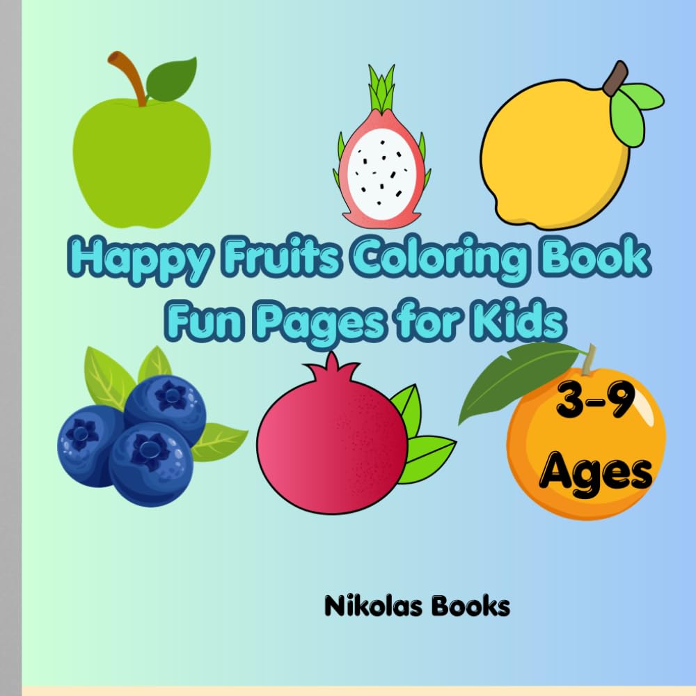 Happy Fruits Coloring Book – Fun Pages for Kids