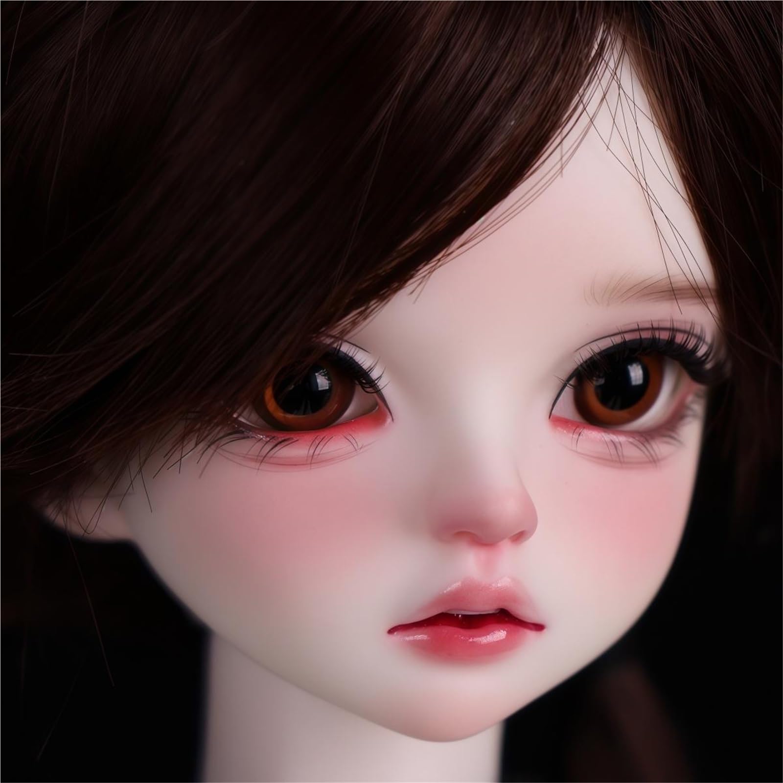 Occhio di Vetro BJD, 10/12/14/16/18mm Marrone Scuro simulato Umano 1/3 1/4 1/6 OB11 BJD Doll Eyeballs(18MM(9-9.5))