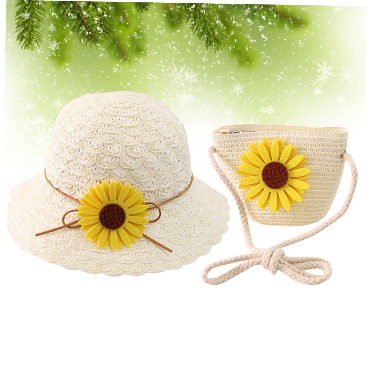 Sombrero de Sol Infantil con Protección UV y Bolso de Playa Sombrero de para Diseño y Transpirable para Verano y Actividades al Aire