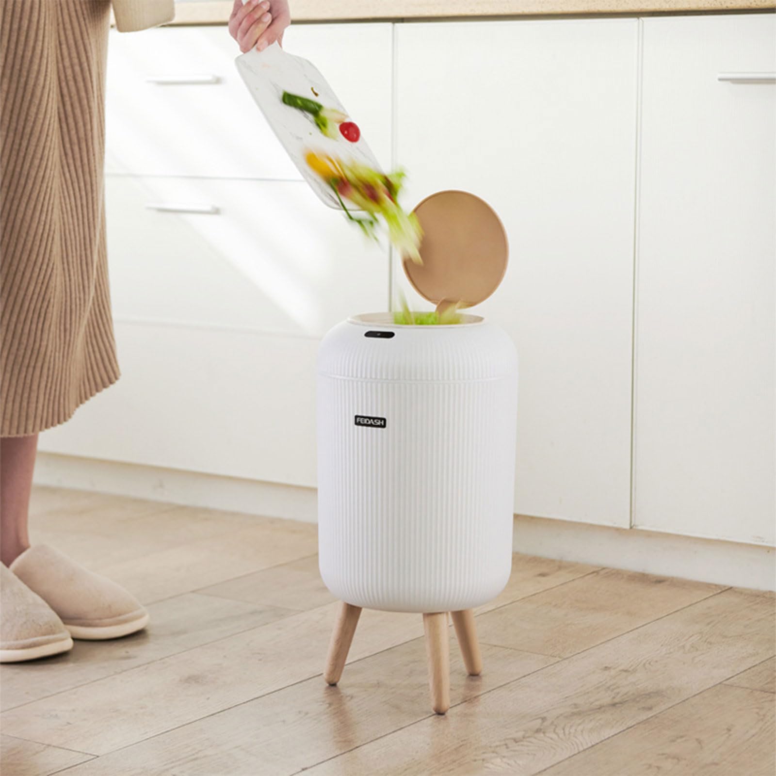 Dispenser per pattumiere da 9, 5 l / 10 l, Plantare Antiscivolo, sensori Automatici, pattumiera da Cucina, per Cucina/Camera da Letto/Soggiorno/casa, bidone Automatico