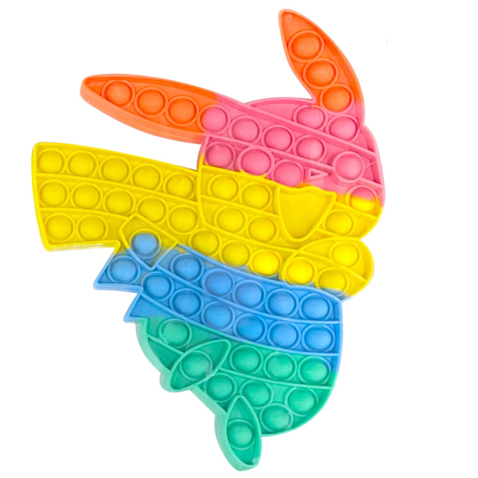 Extra Large PKachu Huge Pop It Fidget Silicone Toy, Push Pop Bubble Sensory Fidget Toy Stress Relief, Autism Special Toy for Kids Teens, Suit for Christmas Birthday Gift(Pkachu)