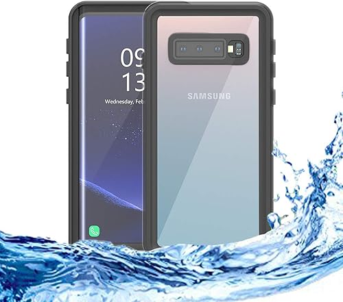 Omio Funda impermeable para Samsung Galaxy S10 Plus de policarbonato duro suave TPU a prueba de golpes para buceo, natación, esquí, deportes, a