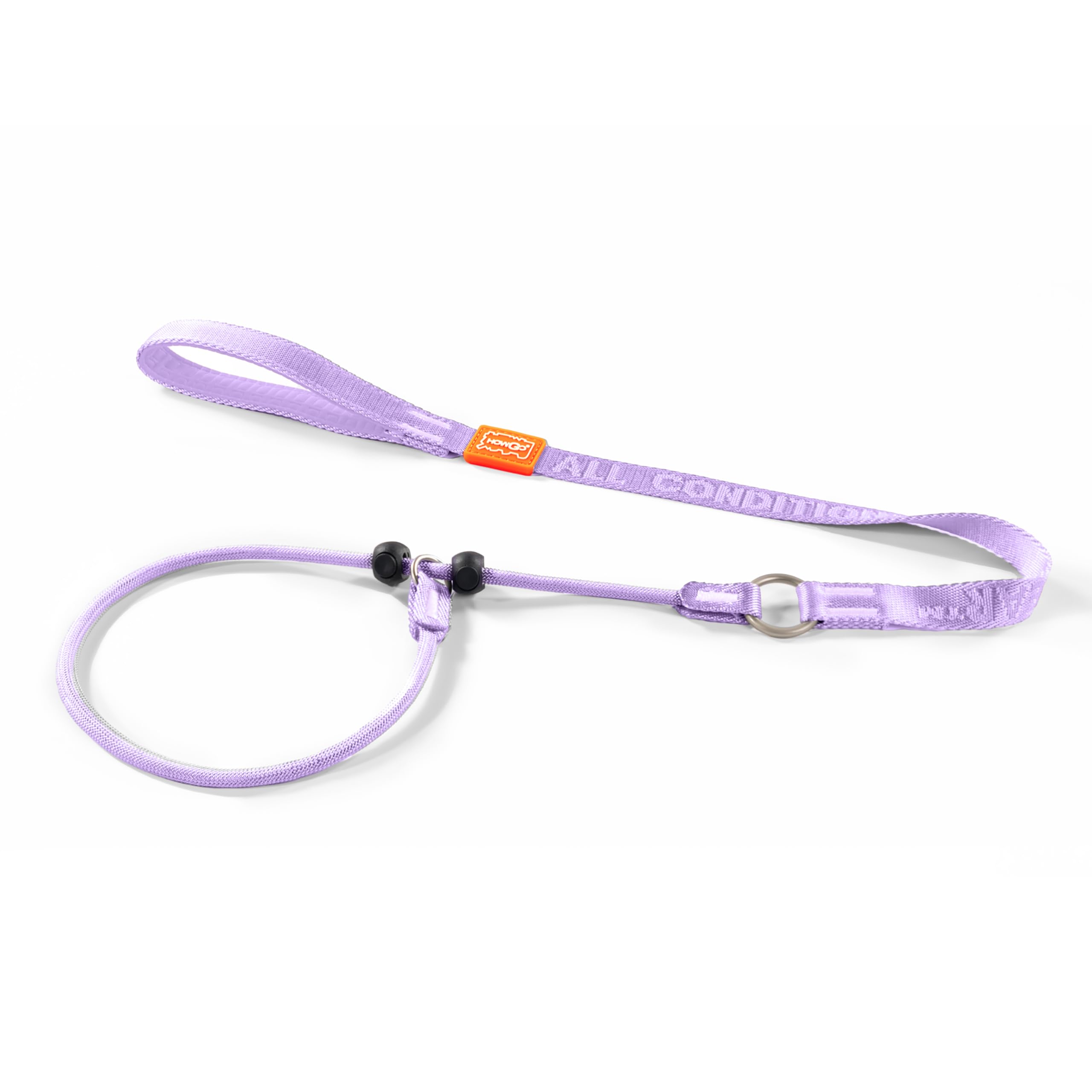 Howgo Dog Slip Lead Dog Leash, Training Leash, No-Pull Lightweight Slip Lead and Collar, Heavy Duty & Durable, Padded Handle, for All Breeds (Lavender, 3.6FT)