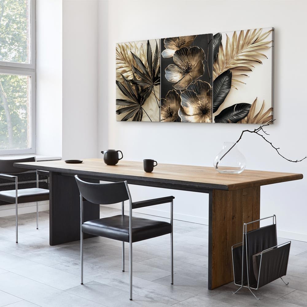 murando - Leinwandbild Set dunkle helle Farben, 120x60 cm, 3-teilig, modern