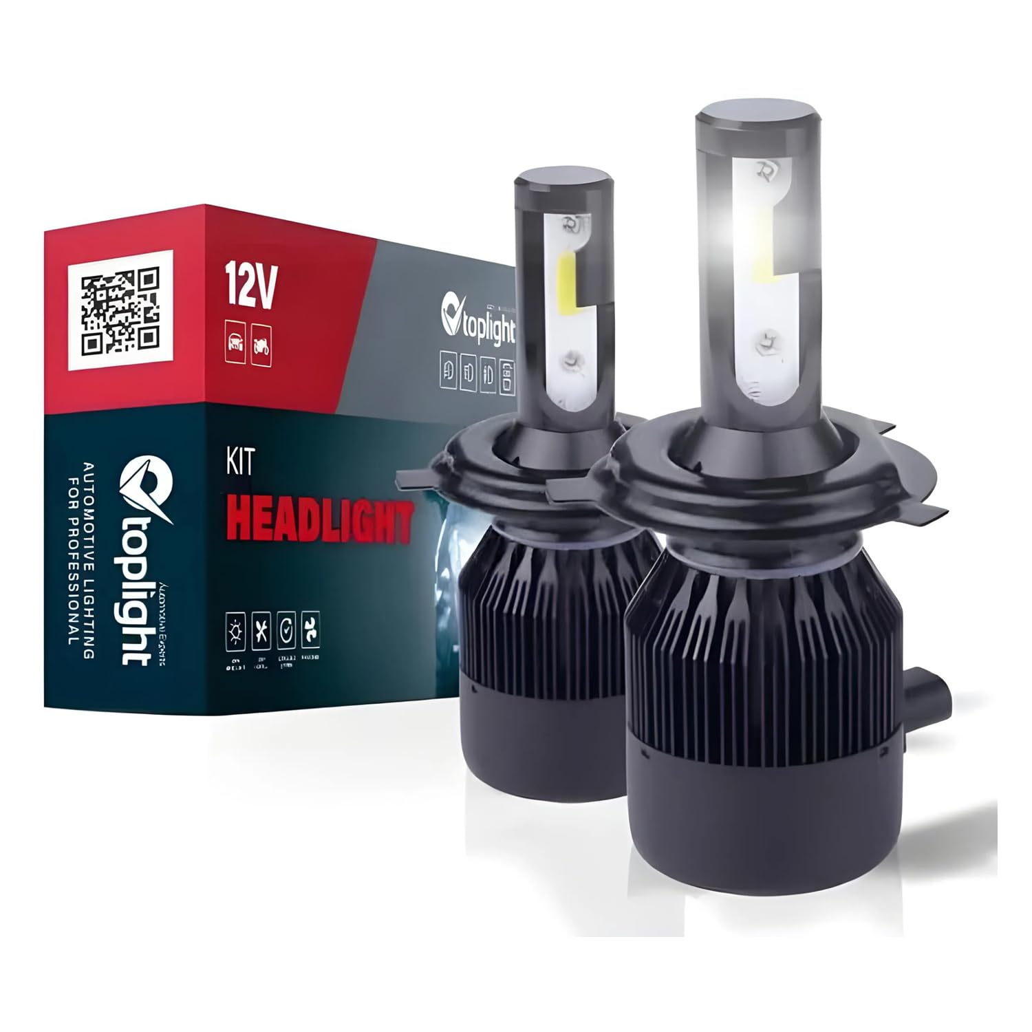 HEADLIGHT TOPLIGHT 507104 KIT LED (2pz.) H4 6400 LM
