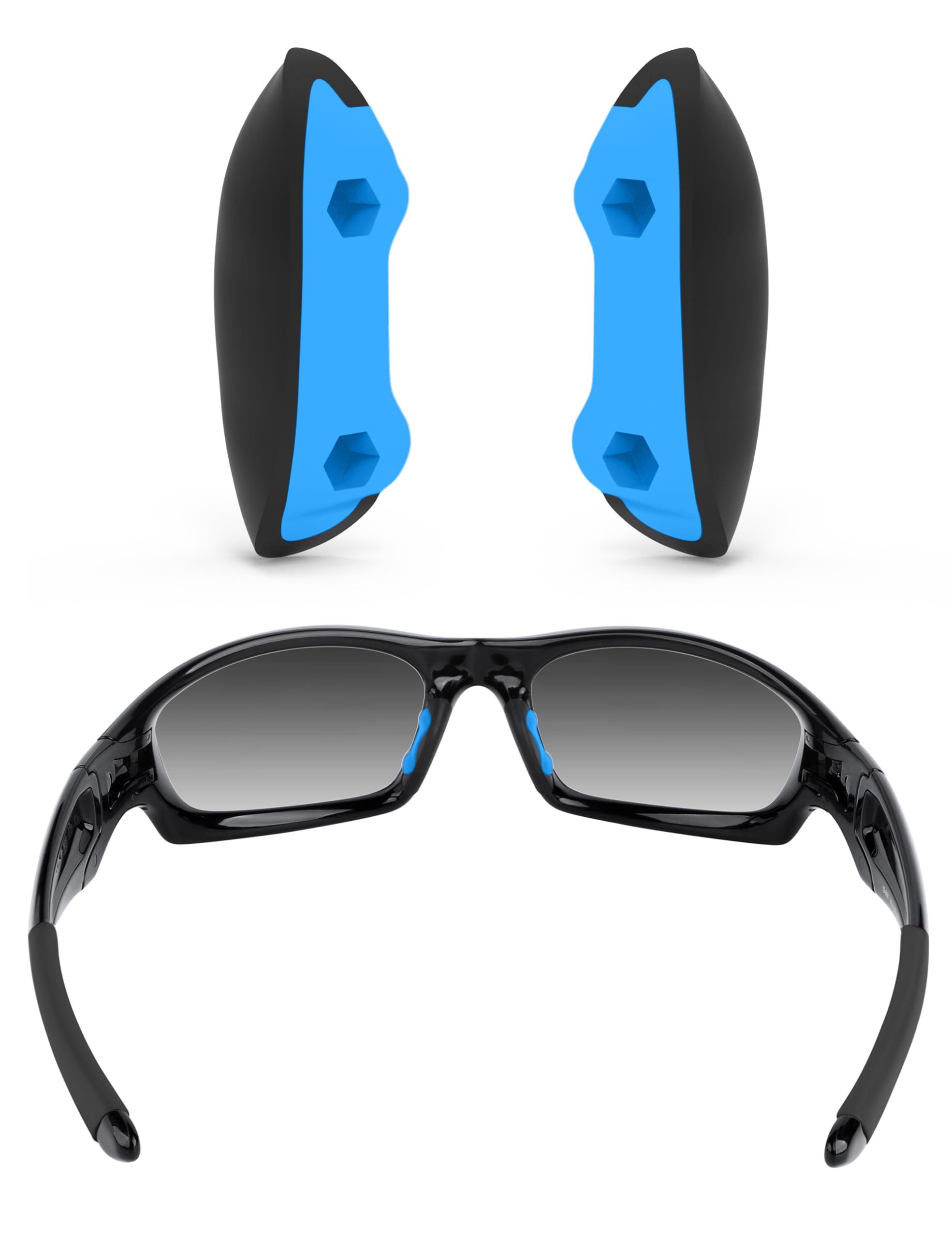 ToughAsNails Replacement Nose Pads Pieces for Oakley Straight Jacket 2007 Sunglasses - Standard Fit