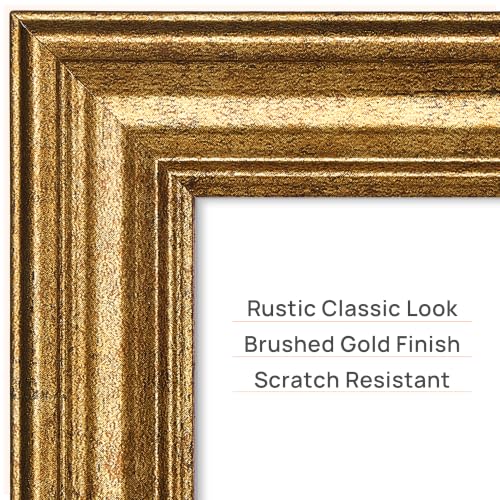 Image of upsimples 5x7 Picture Frame, Vintage Frames Decor, 1Pack Bronze | Fit 4x6 and 5 x 7 Photo, Wall or Tabletop Display, Antique-style Decoration, Rustic Farmhouse Decor, For Weddings