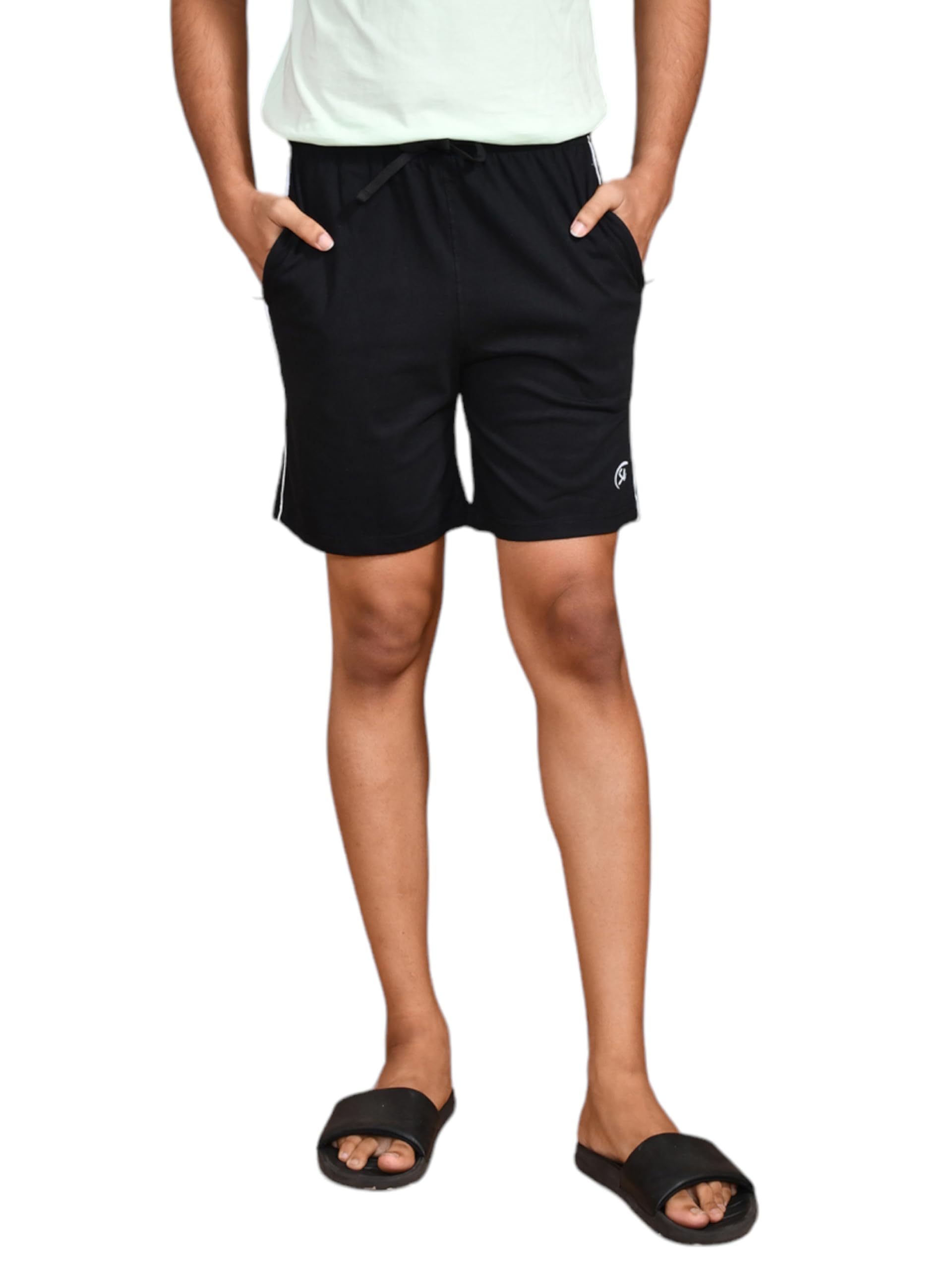 skyknit Men's Cotton Shorts with Side Piping-picture-8