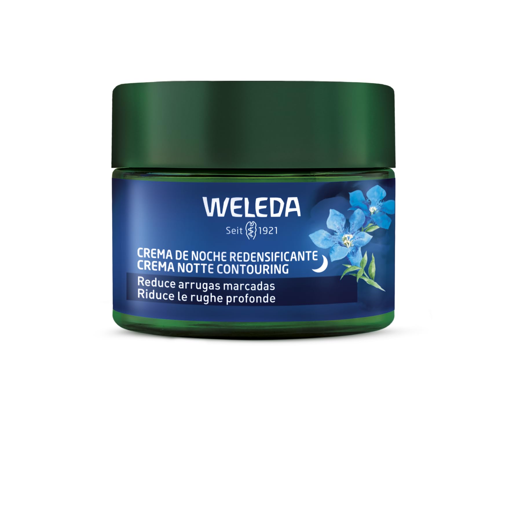 Weleda - Crema Facial de Noche, Redensificante, Reduce Arrugas, Antiedad, Regenera y Nutre, Aumenta el Colágeno, 100% Natural, con Genciana Azul y Edelweiss, Vegana, Pieles Maduras - 40 ml