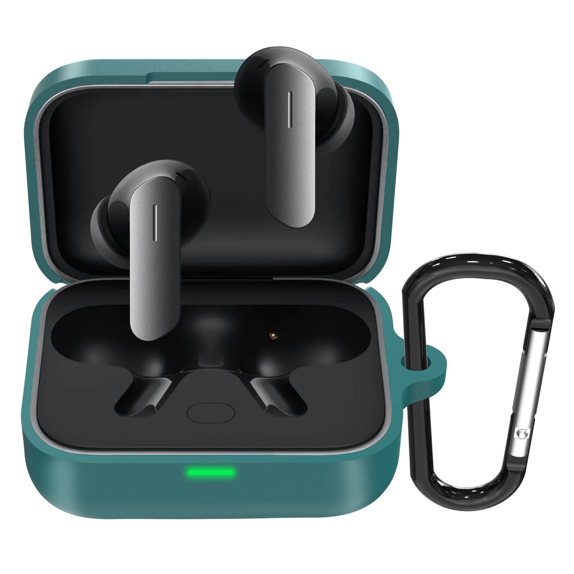 Sounce Silicone Case for Realme Buds Air 7 Earbuds Cover, Green | Protects Realme Buds Air 7 Earbuds From Drops, Scratches, Dust And Daily Wear With Durable Silicone Material