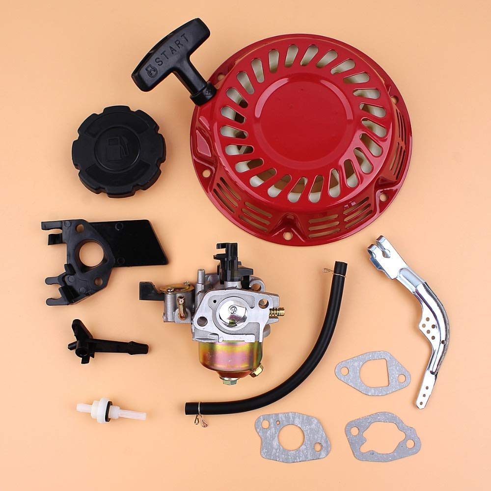 Tiempo Beixi Cap gobernador del arrancador de Retroceso del Tanque de Combustible del carburador Kit de Brazo for Honda GX160 GX200 168F Motor de Gasolina generador 16100-ZH8-W61
