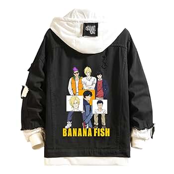Anime Cosplay Banana Fish Hoodie Ash Lynx Cosplay Coat Denim