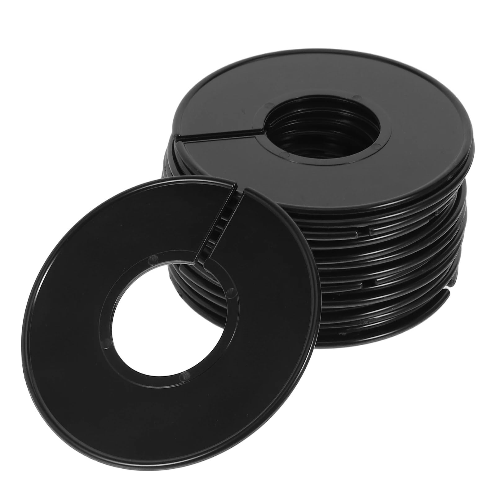 40Pcs Black Plastic Closet Dividers for Organizer Rack Size Labels