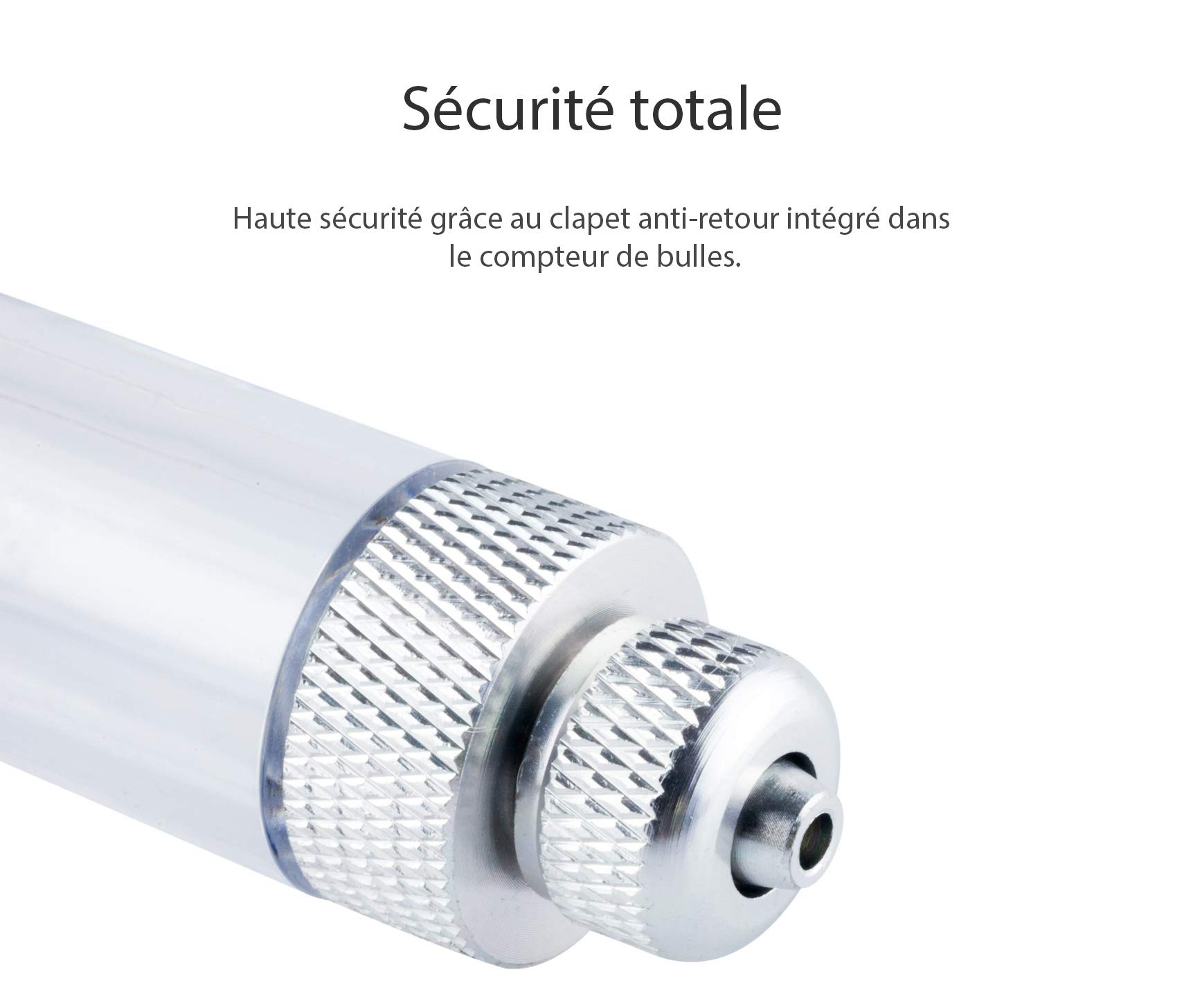 Réducteur de Pression CO2 avec Arrêt Nocturne, Régulateur de Pression pour Aquarium, Aquariophilie avec Compteur de Bulles d'air