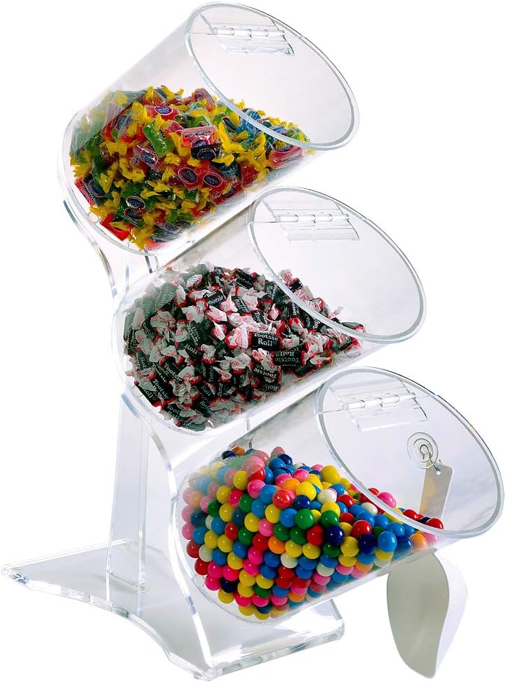 Choice Acrylic Displays Upright Bulk Food Bins - Food Tubes