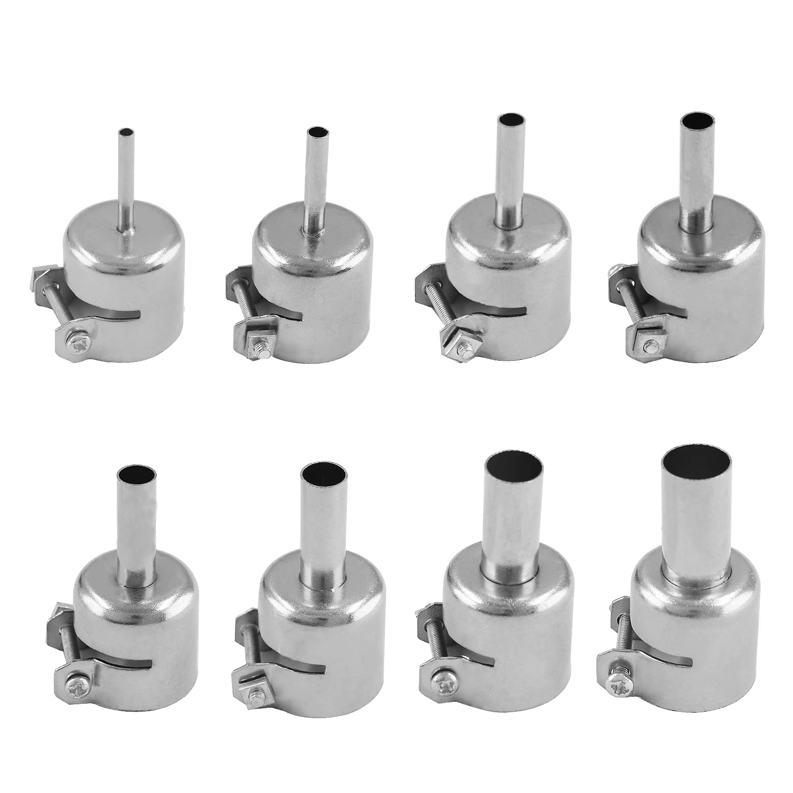 8 Pcs Hot Air Gun Nozzle Heat Gun Nozzle Replacement Kits 3 4 5 6 7 8 10