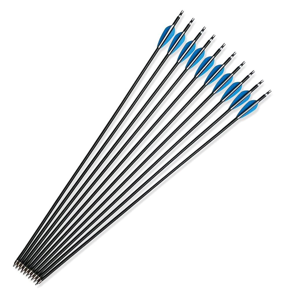 Flèche trait aluminium Ek Archery 16 pouces rouge avec pointe performante acier