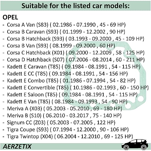 AERZETIX - C66823 - Dichtung, Schaltkasten - manuelles getriebe - material: papier - kompatibel mit Opel, Chevrolet OE-nummern 90345458, 07 55 160, 7 55 160