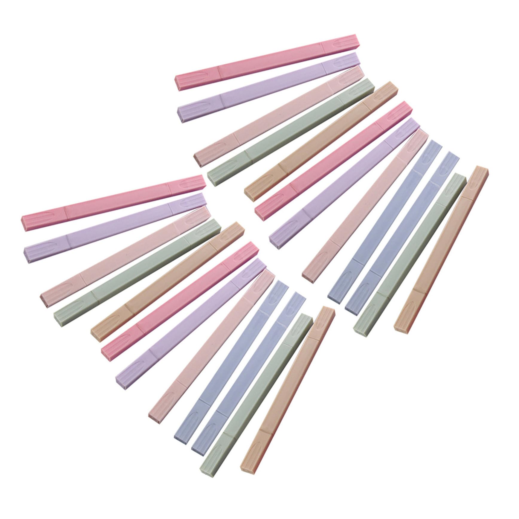 SHINEOFI 24pezzi Evidenziatori Doppia Estremità Portatili Di Penne Colorate Pratiche Per Scrapbooking e Uso Domestico Pigmenti Base d Acqua Duraturi e Colori Intensi
