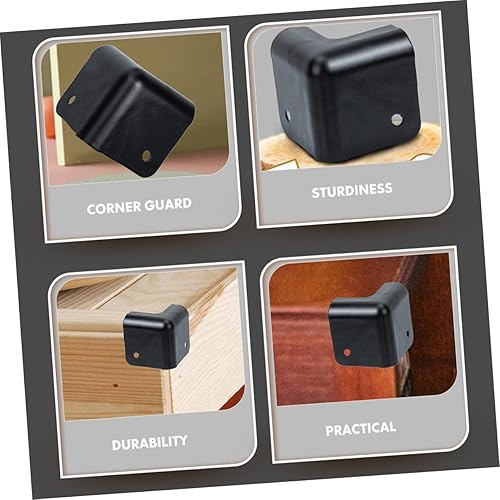 Miniatura 3 de SUPVOX Alfombra de plástico con ángulo de envoltura de altavoz, para muebles de bebé, protector de borde de gabinete de metal, protector de esquina