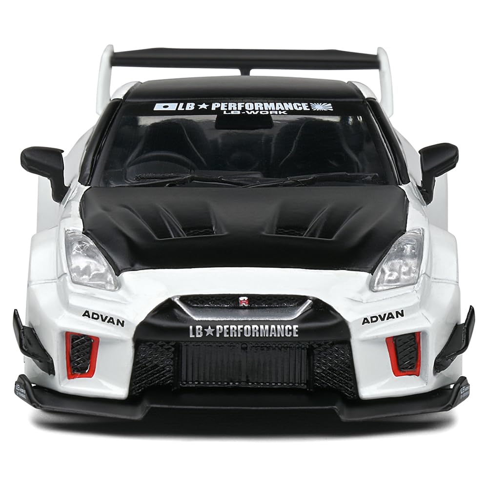 Miniature Ebbro 1/43 Nissan GTR R35, Couleur White Pearl, état D'occasion
