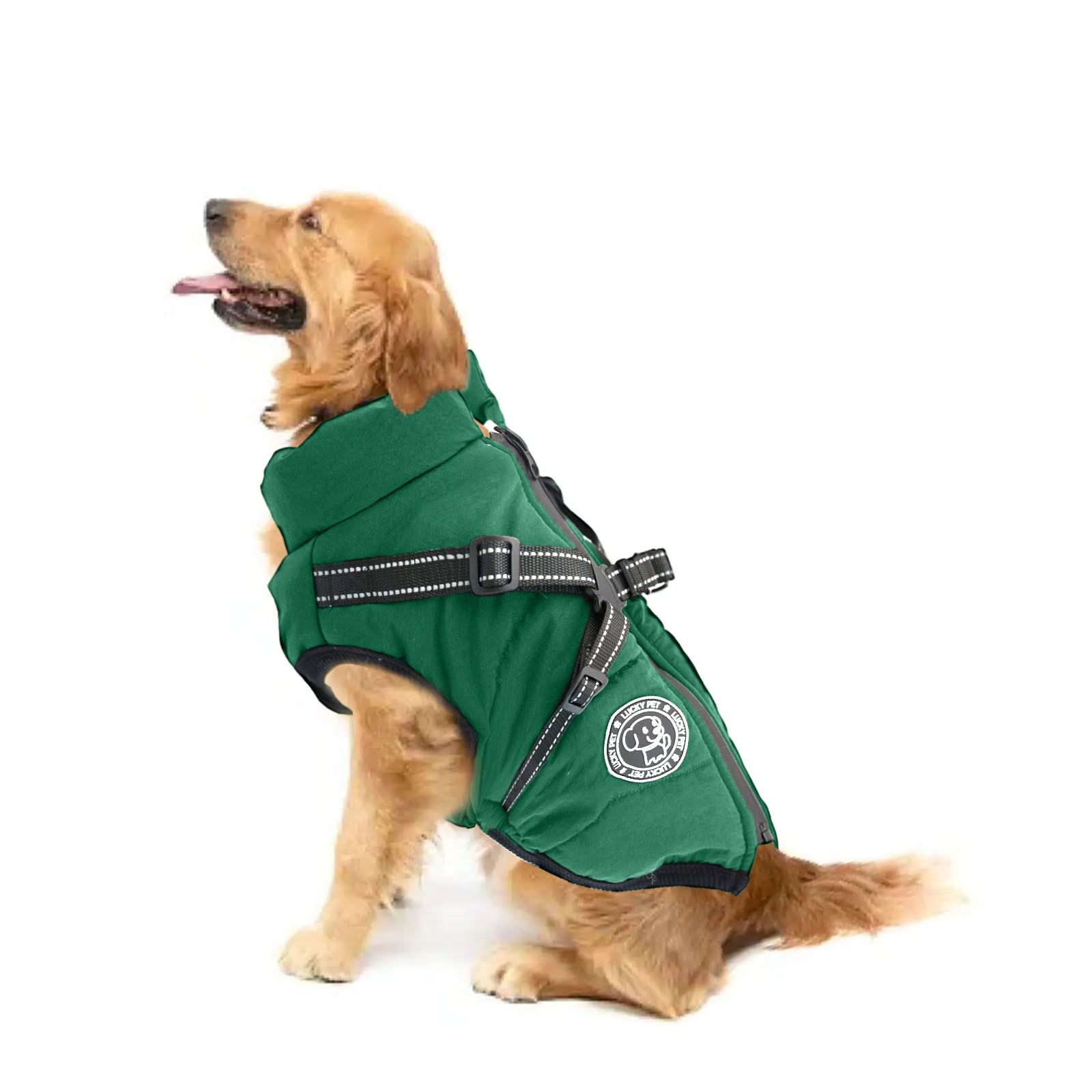 Waterproof Dog Coat with Harness Built in,Warm Winter Coat for Dogs,Dog Jacket for Small Medium Large Dogs