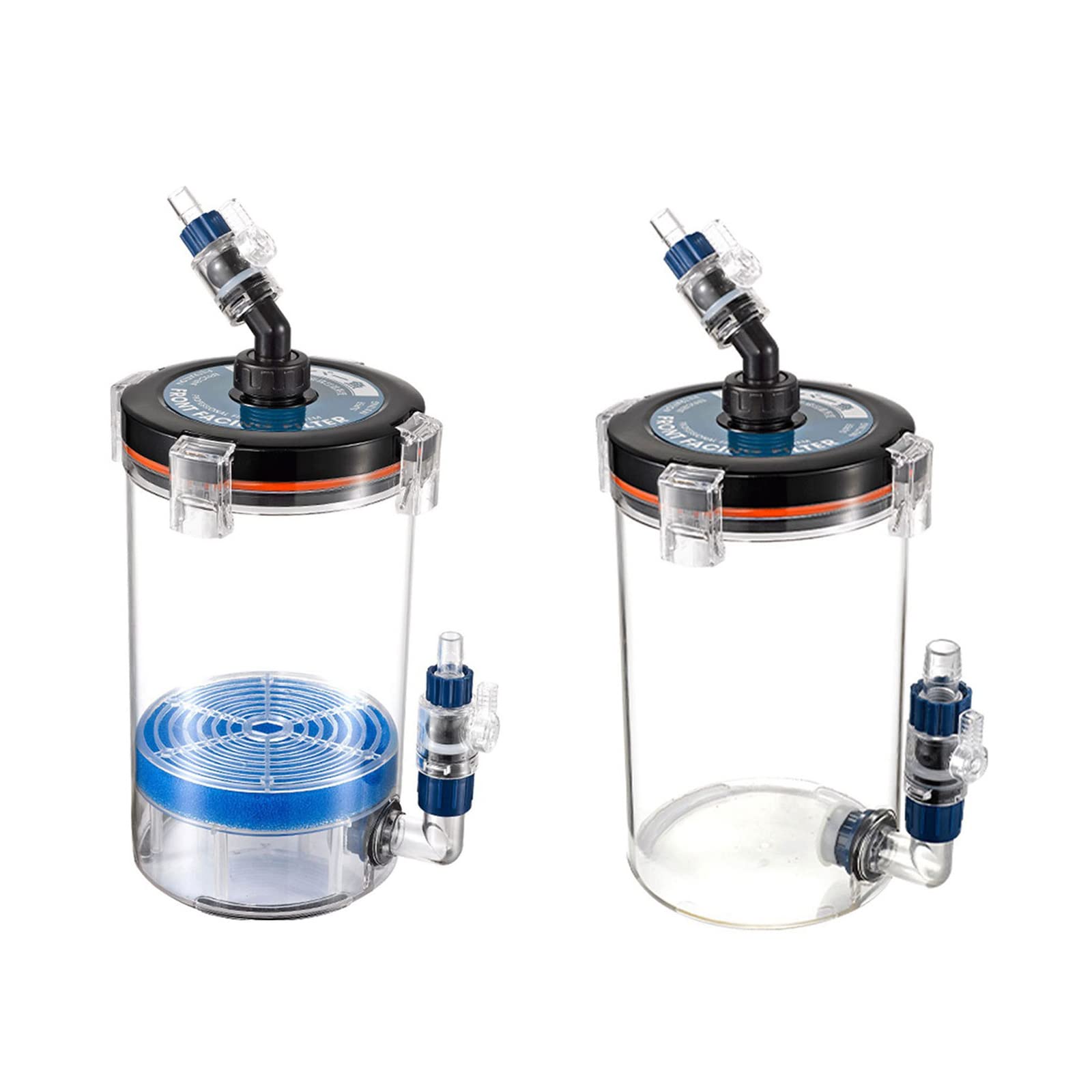Filtro de bidón para acuario externo ultra silencioso con medios gratuitos para acuarios, acuarios, agua dulce, agua de mar, bidón externo para acuarios