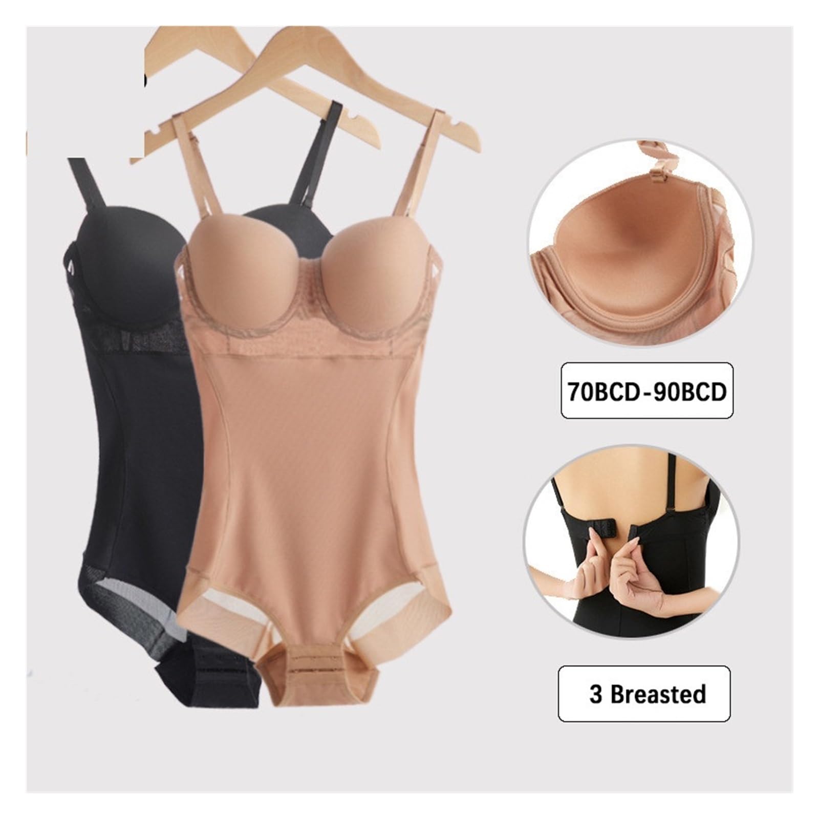 Fajas Reductoras Mujer Fajas moldeadoras for mujer, body adelgazante, ropa interior, push up, body con aros y tirantes