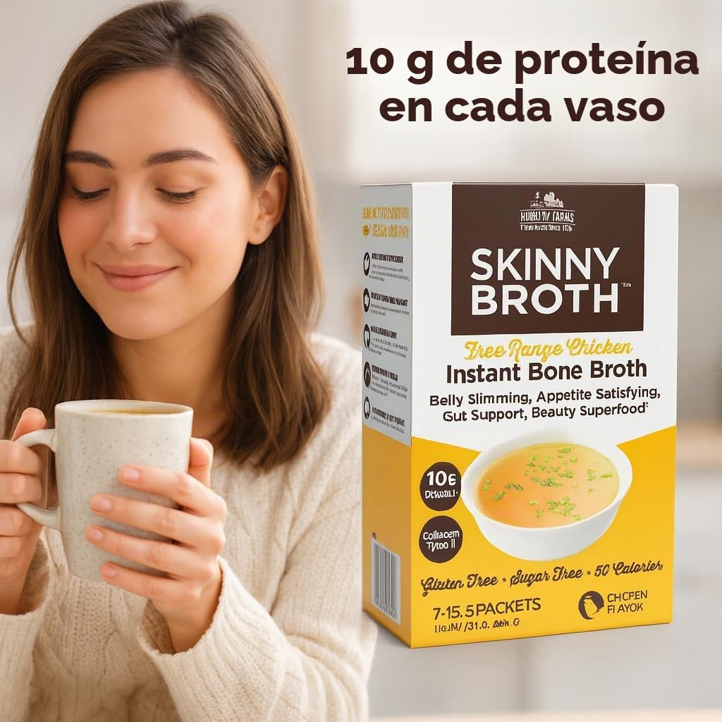 Plan de 7 días, caldo de huesos instantáneo, caldo de pollo, polvo de proteína de caldo de huesos, apoya el control del peso, promueve una mejor digestión, salud ósea y articular, plan de 7 días, 7