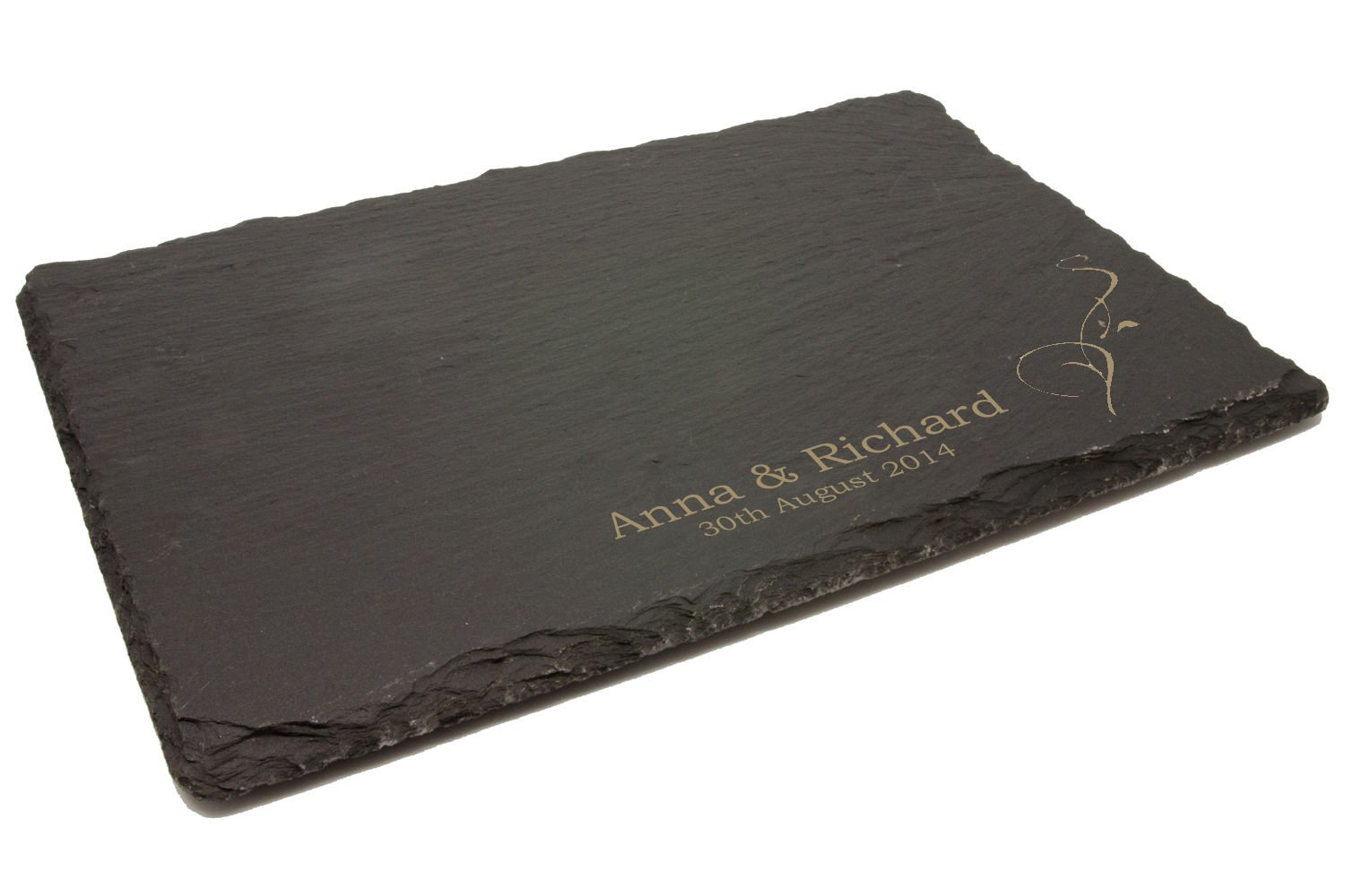 County Engraving Personalised Slate Cheeseboard/Chopping Board, Laser Engraved Free - Enter Your Own Custom Text