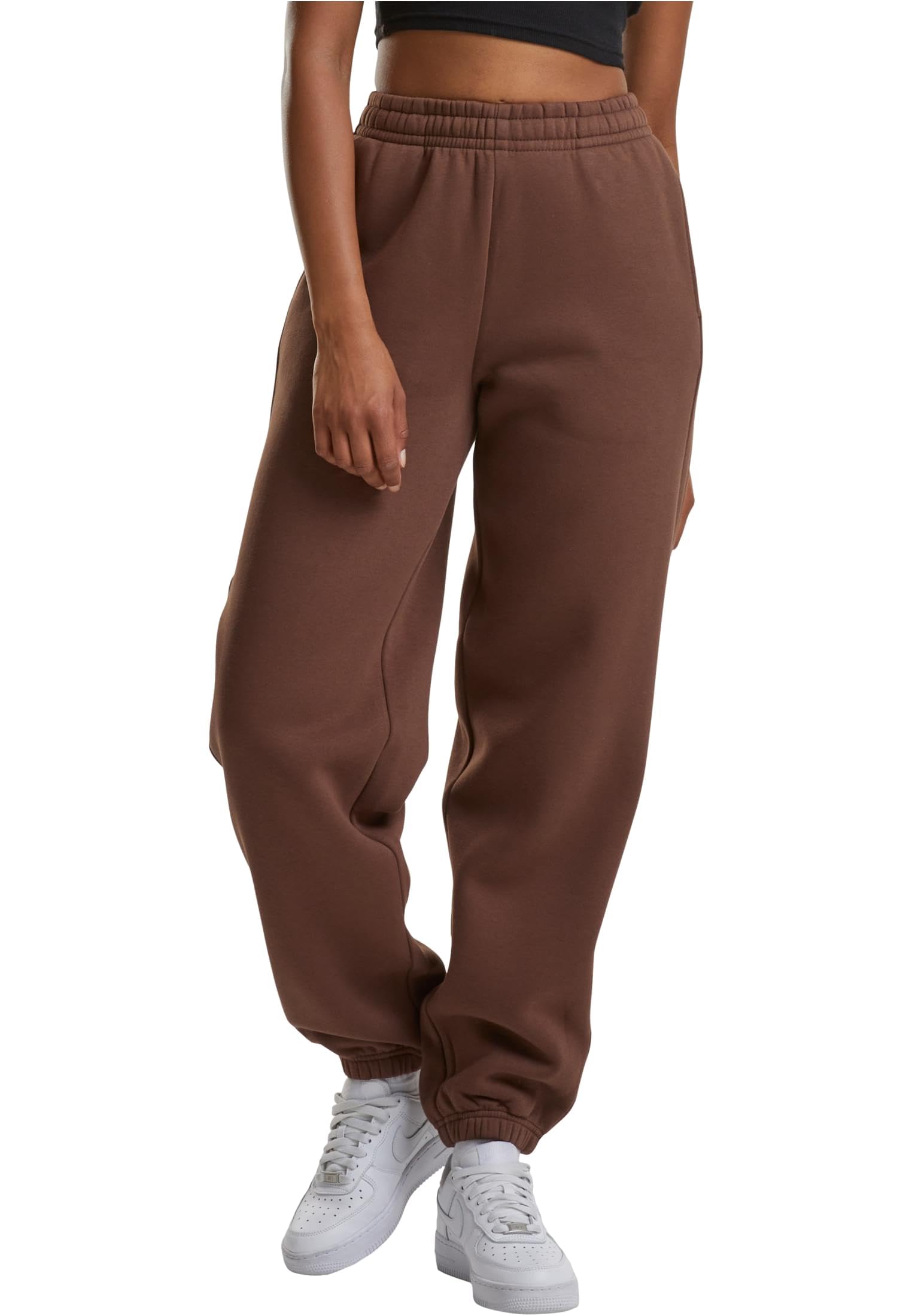 Urban Classics Tb7107-​ladies Fluffy Sweatpants Pantalon de survêtement, Marron Chocolat, 4XL Femmes