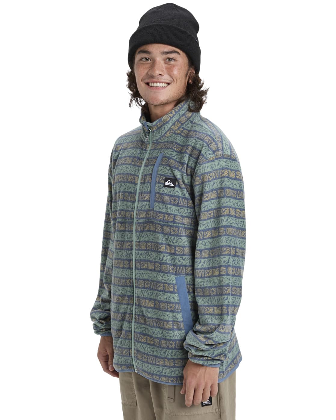 Quiksilver Fleece NO DESTINATION FZ Men's Green XL