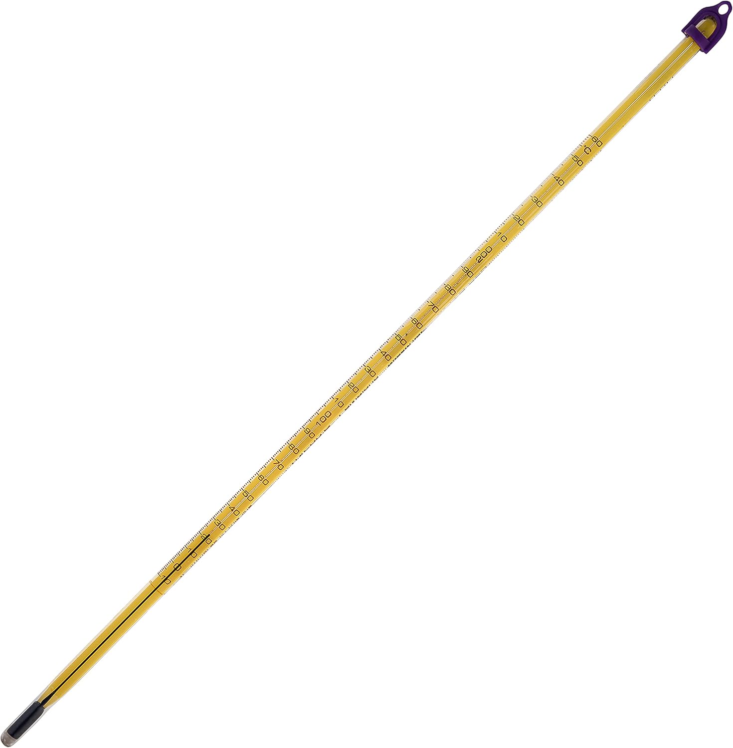 SP Bel-Art, H-B Double-Safe PFA Coated, Liquid-In-Glass Laboratory Thermometer; -10/260C, 76mm Immersion, Environmentally Friendly (B60400-0800)