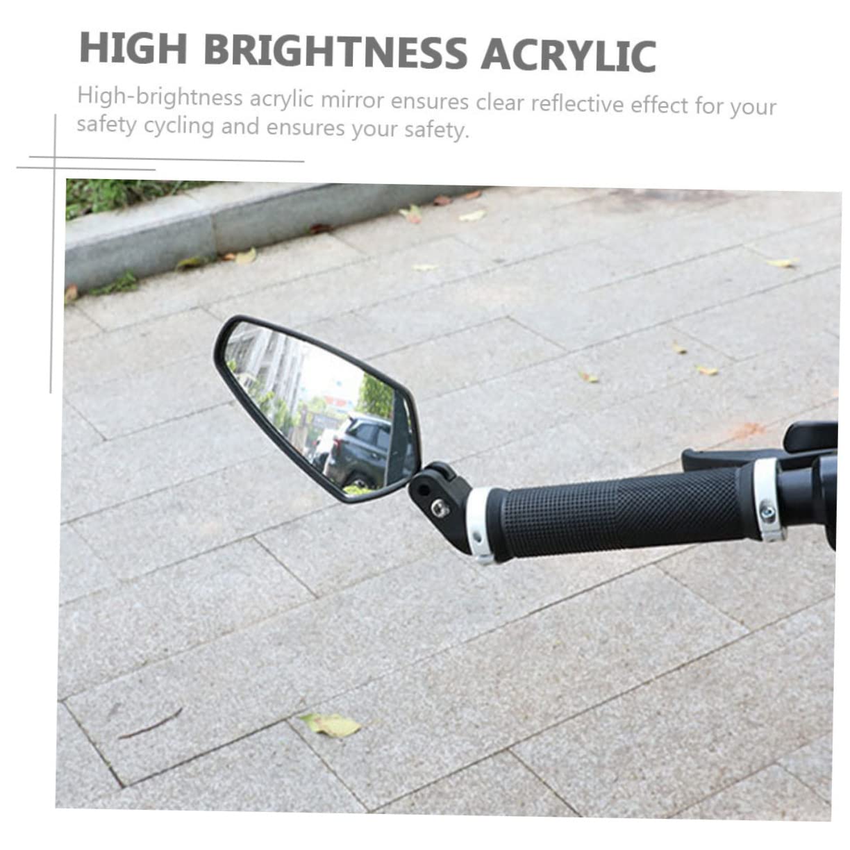 Espejo Retrovisor para Bicicleta Plegable 2 Piezas Negro