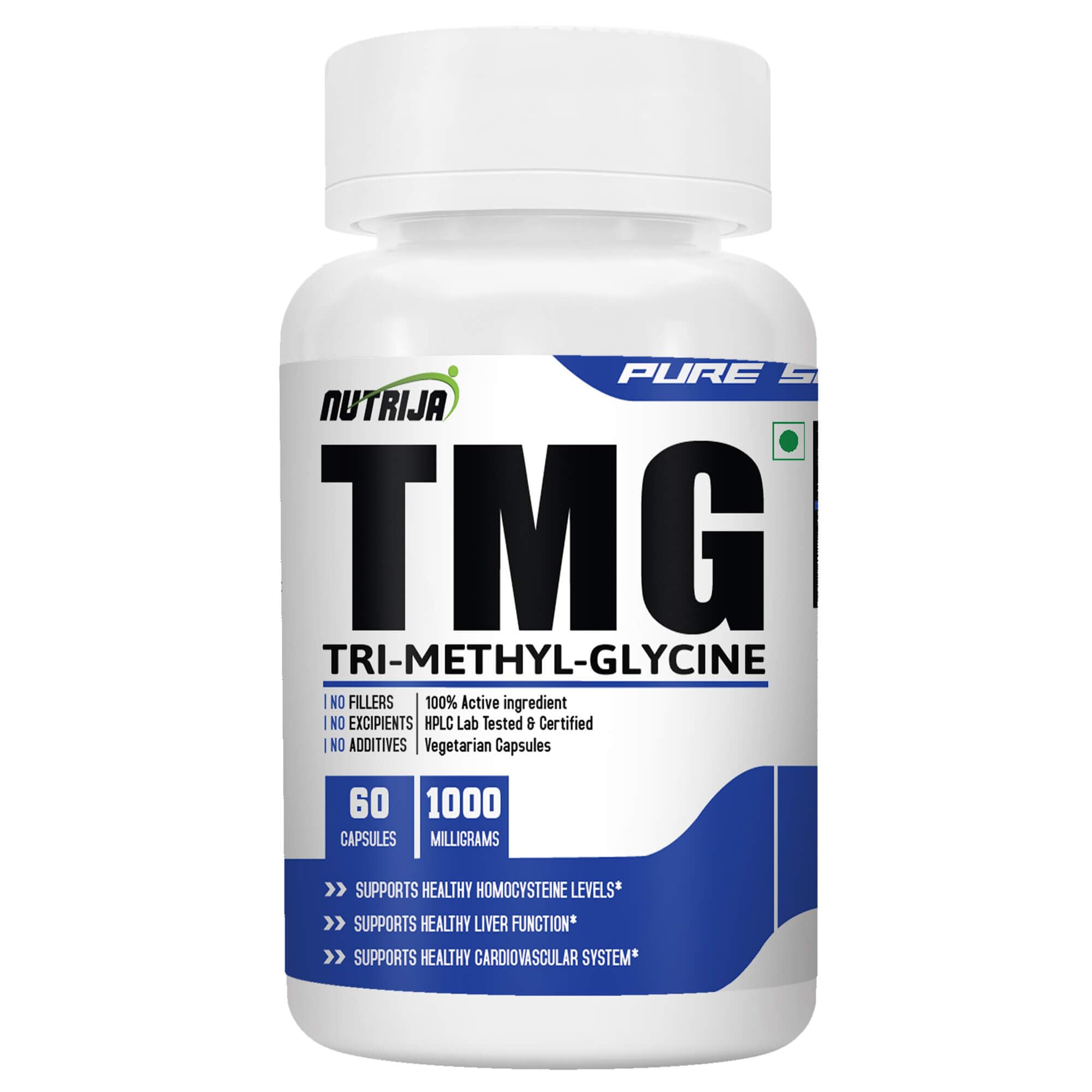 TRIMETHYLGLYCINE (TMG) 1000MG - 60 Capsules