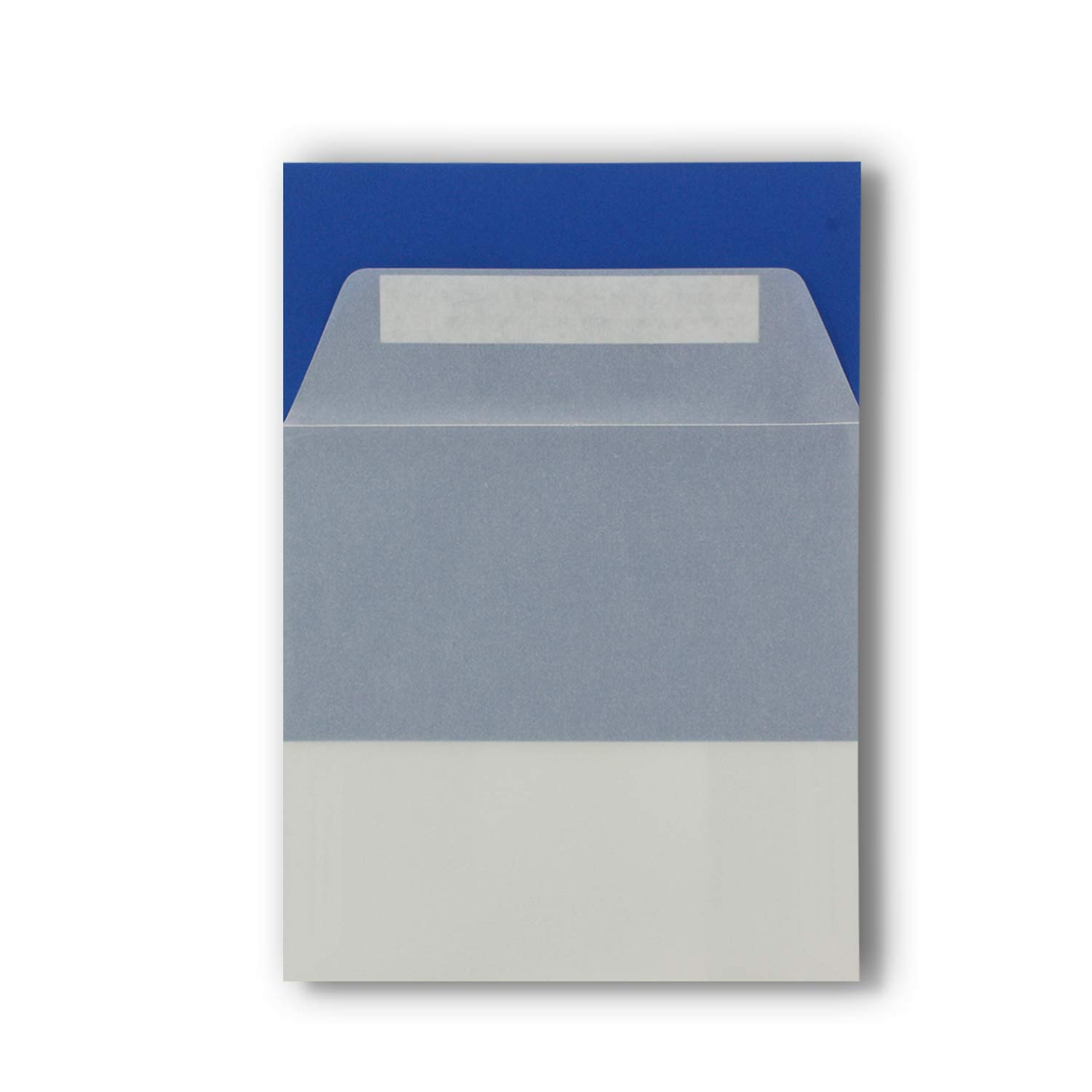 200x Quadratische Brief-Umschläge ohne Fenster in Transparent Weiß - 15,5 x 15,5 cm - Haftklebung - Für Hochzeits-Karten, Einladungskarten und mehr - Serie FarbenFroh