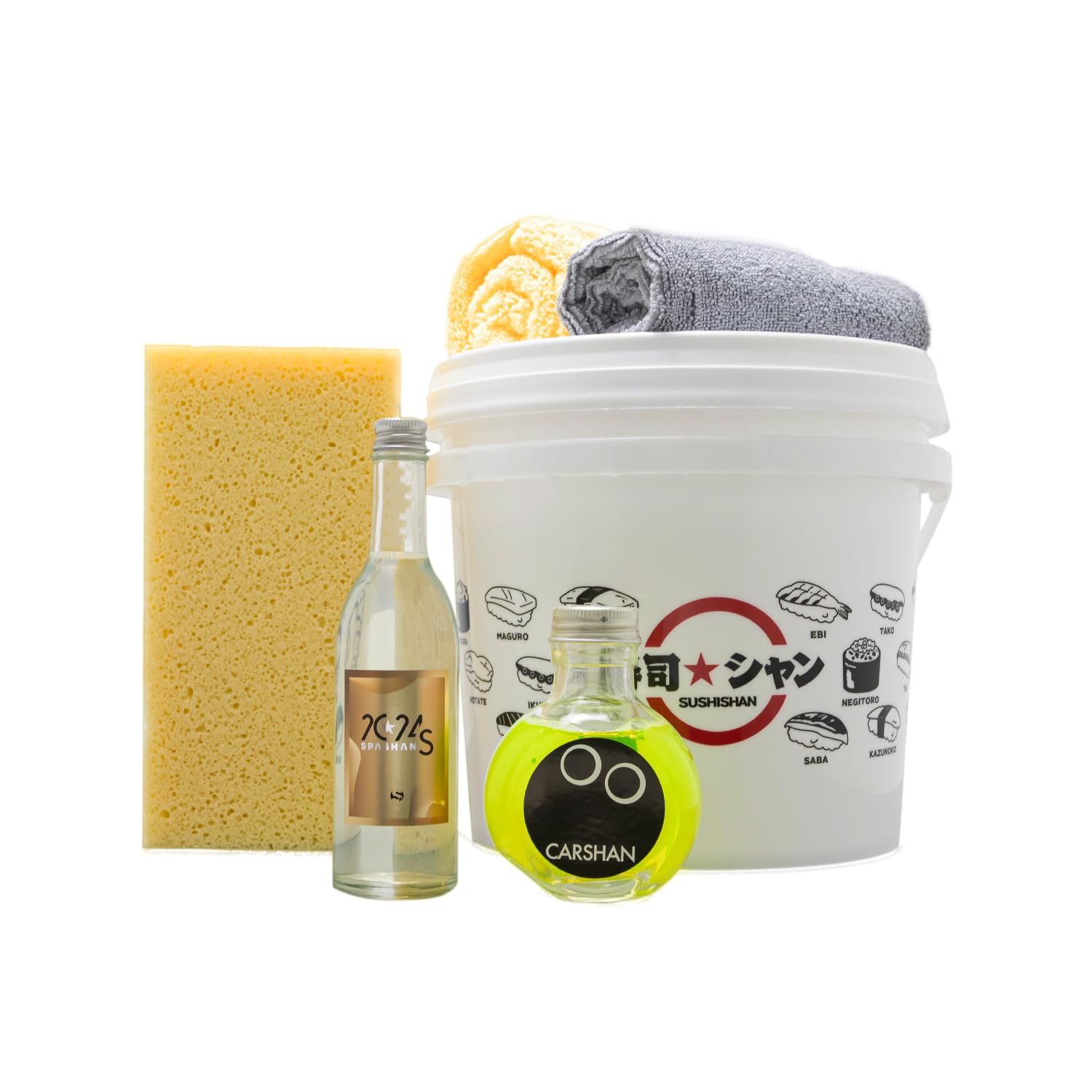 Amazon.co.jp: スパシャン SPASHAN 洗車用セット 2024S4Lバケツセット  