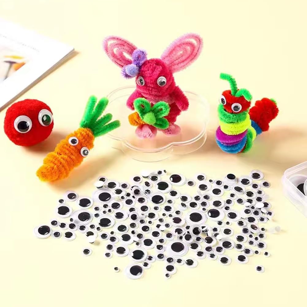 Amazon | 動く 目玉 シール 6mm/8mm/10mm 3サイズ 約600個セット  