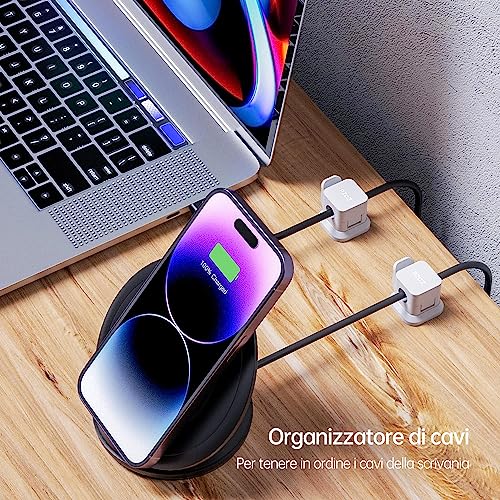 PZOZ 6 Pezzi Clip per Cavi, Organizer per la