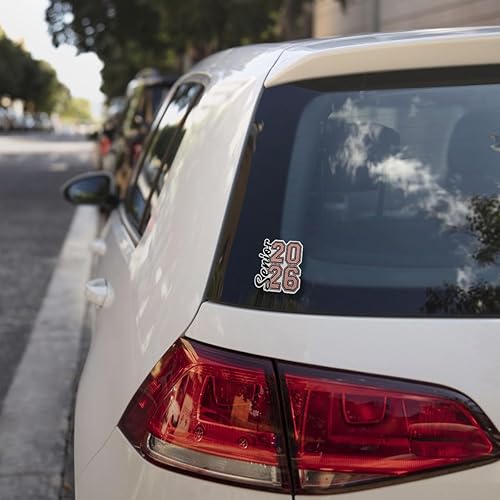 Miniatura 9 de (3 piezas) Adhesivo de graduación para adultos mayores 2026  Calcomanía motivacional de vinilo con cita de clase de 2026 impermeable para laptop,