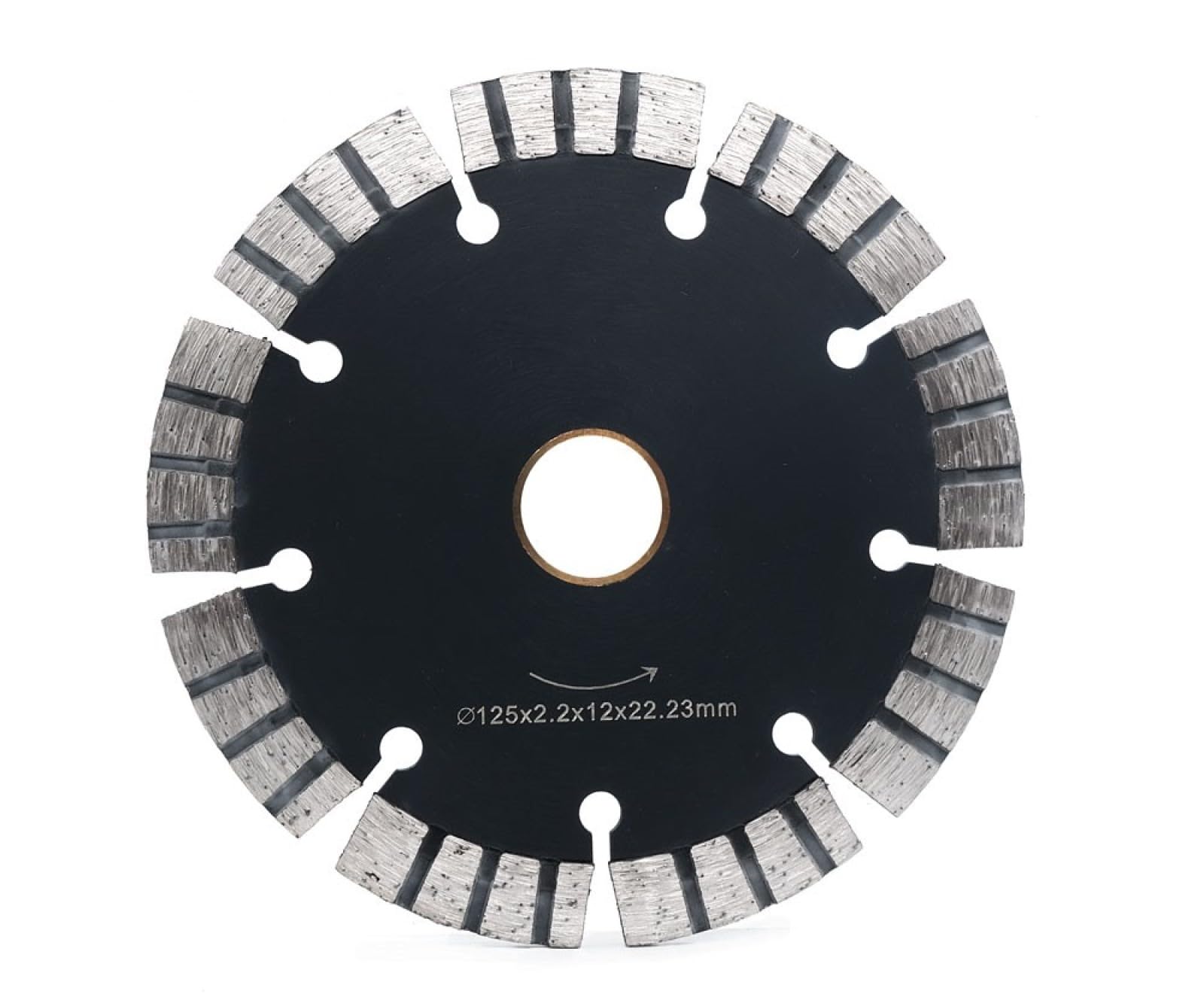 1 Pezzo 125mm 5 "Disco Da Taglio Diamantato Segmento A Secco Per Uso A Umido Lama Per Sega Per Pietra Calcestruzzo Marmo Mattoni Vetrificati Ceramica