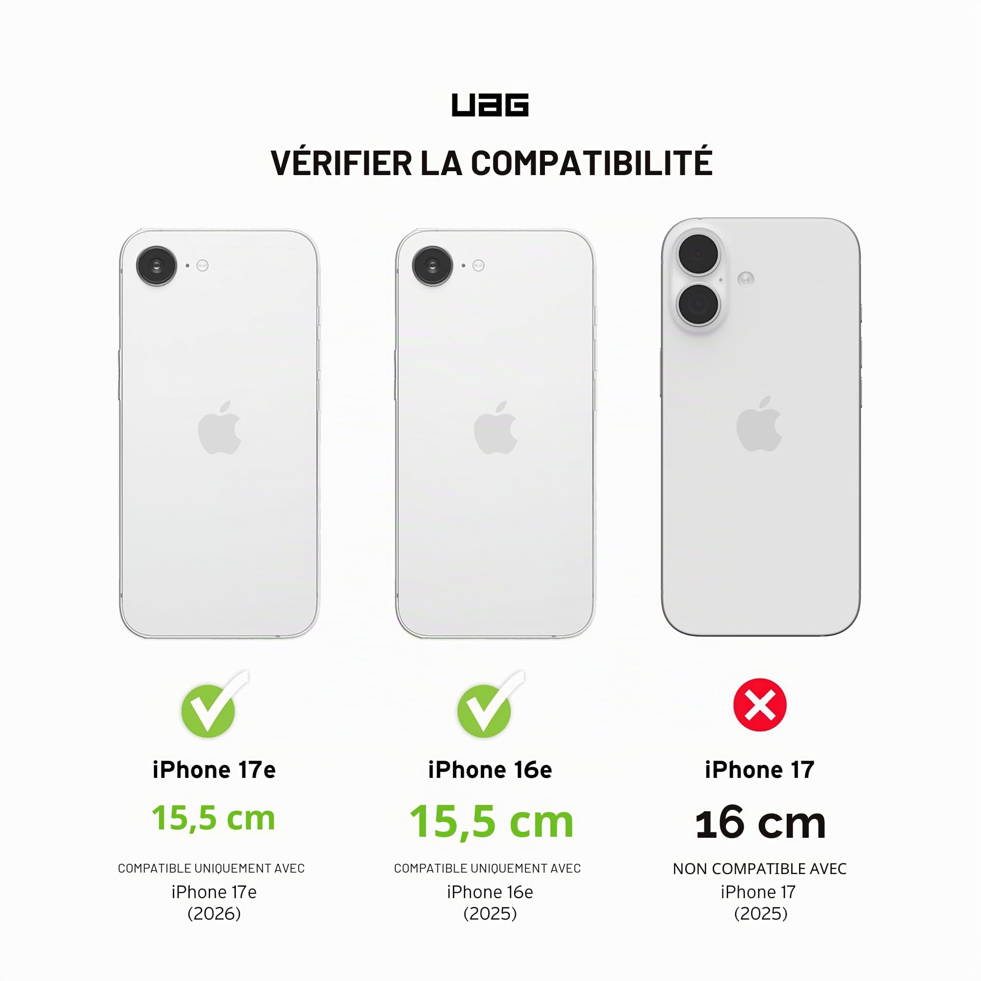 Urban Armor Gear Plasma XTE Coque iPhone 16e